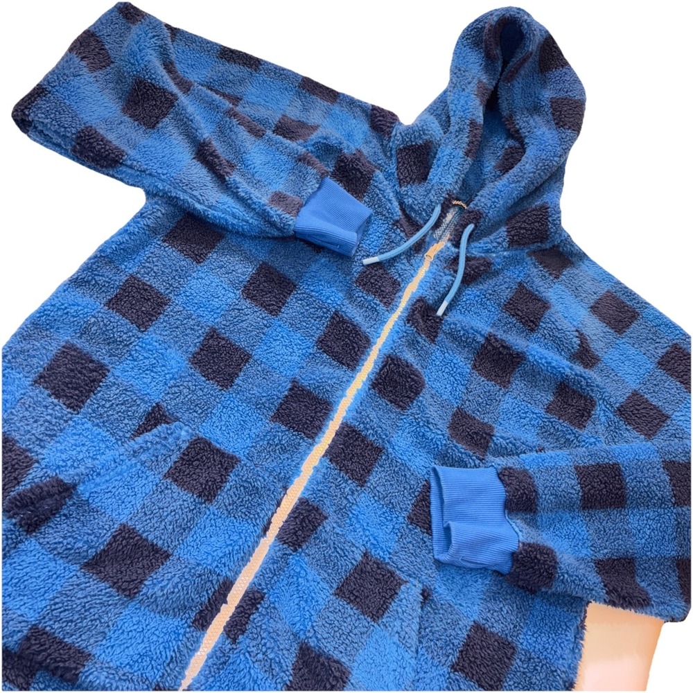 Chubbies The Lumberjack of All Trades Romper Mens XL Buffalo Plaid‎ Sherpa